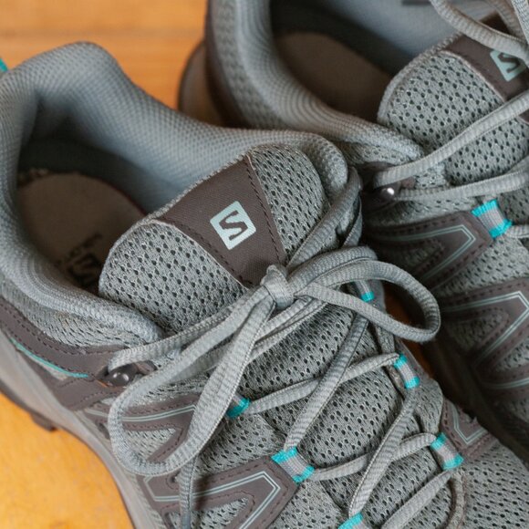 Salomon Pathfinder Trail Running Shoes in Grey & Blue - Women's EU 41 US 9 - Picture 3 of 9